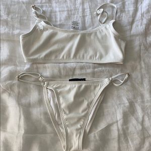 White Rib Bikini